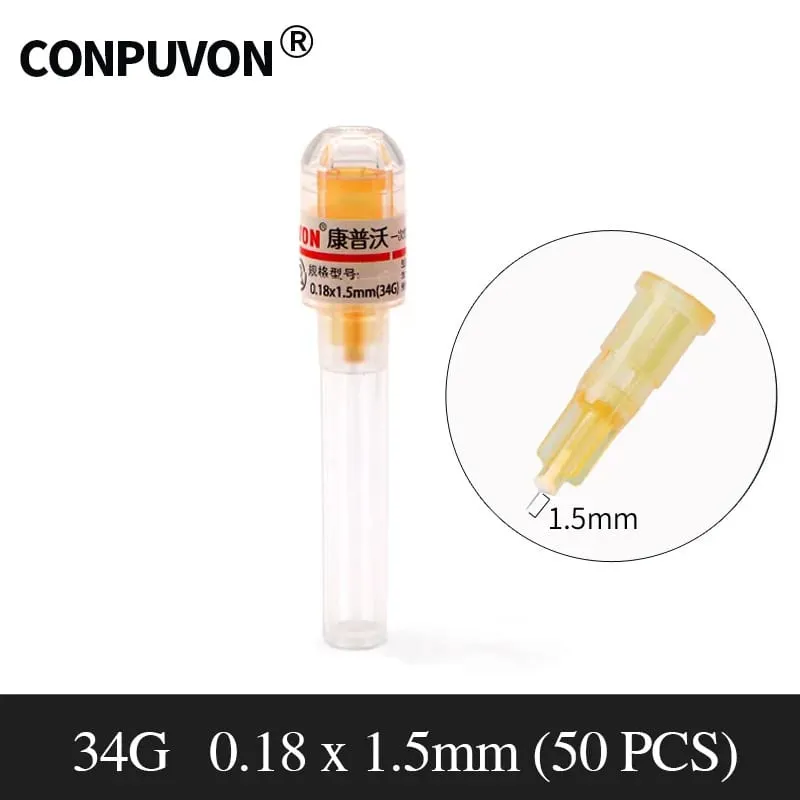 34g medical small needle 1.5/2.5/4mm disposable non painless beauty salon hand injected ultra-fine mosquito needle — image 12
