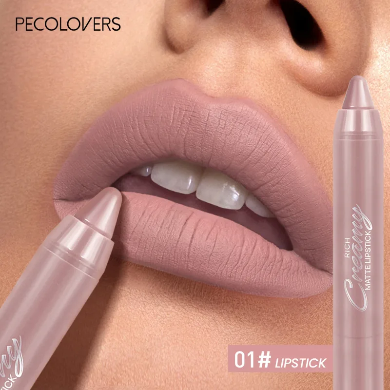 Multiple Colors Matte Lip Liner Use As Lip Liner and Lipstick Easy To Accurately Apply Waterproof Long-lasting Non-stick