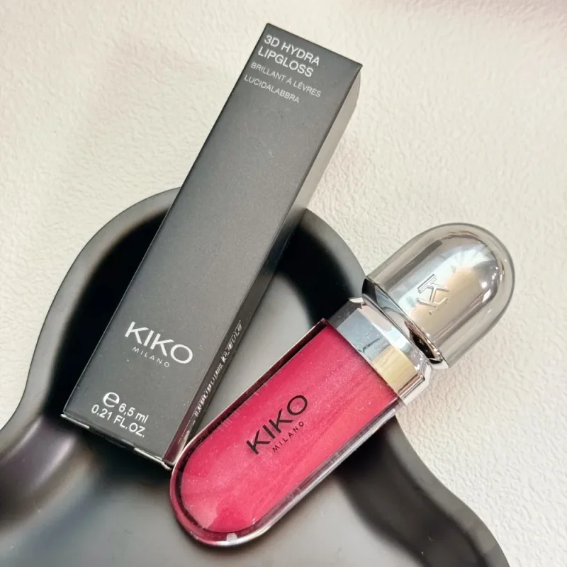Original Kiko 3D Mirror Lip Glaze Waterproof Non Fading and Non Stick Cup Gentle Bean Paste Color Fine Shiny Point Charm Red — image 10
