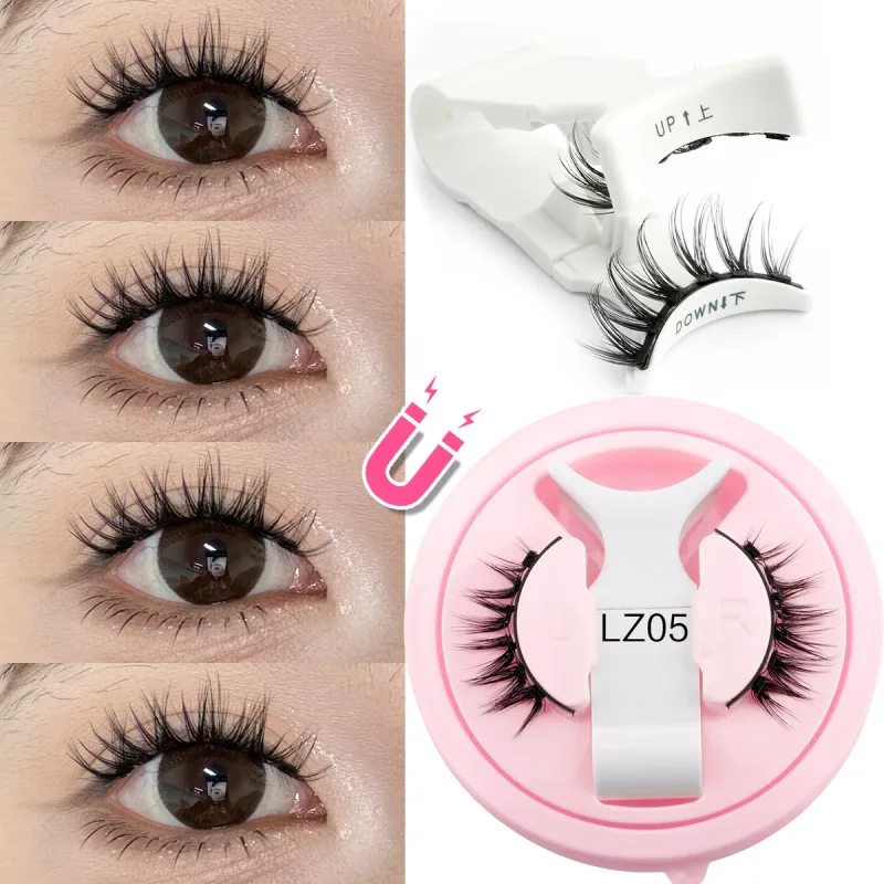 Magnetic Eyelashes Reusable Winged Magnetic 3D Mink Lashes Long-Lasting No Glue Needed False Eyelashes With Tweezer Makeup — image 9