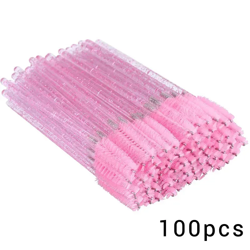 100/300Pcs Disposable Eyelash Mascara Brushes for Eye Lashes Extension Eyebrow and Makeup Lash Spoolies Wands — image 9