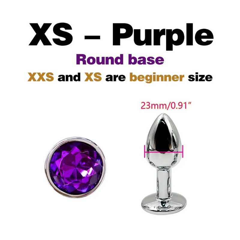 Metal Anal Plug With Gem Base Beginner To Expert 5 Size Butt Plug G-Point Massage Dildos Female/Male Couples Adult Sex Toys — image 23
