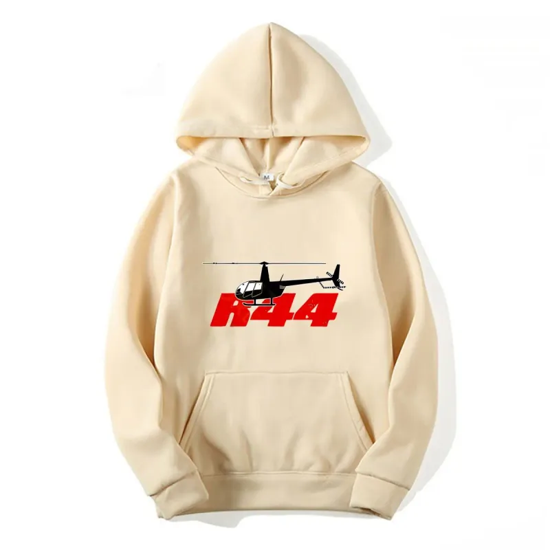 R44 Helicopter Pilot Aviation hoodies Snapback autumn long sleeves Knitted Bucket hoodies