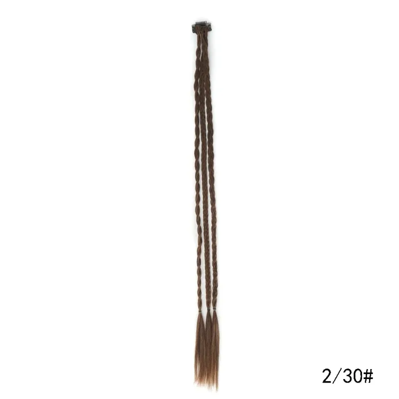 Synthetic Braid Clip in Hair Extensions Braids Long Ponytail Hairpieces For Women Kids Girls Daily Party Cosplay — image 6