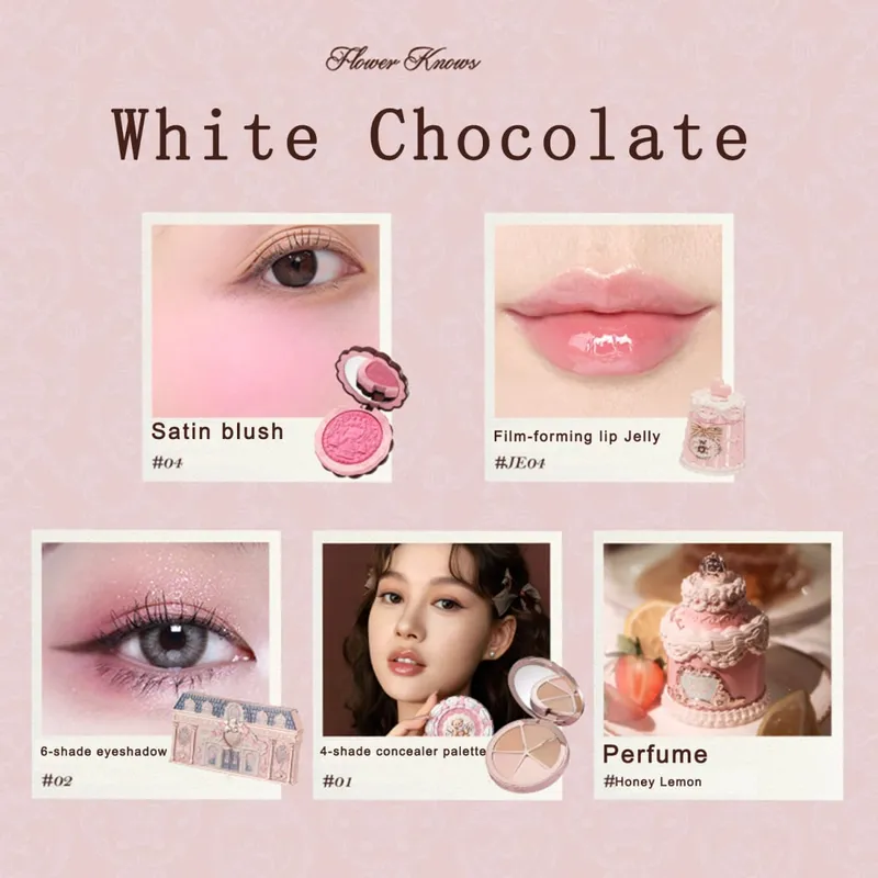 New Arrive Flower Knows The Sweetie Bear Collection Mini Setting Powder Cookie Perfume and Dual Ended Brow Gel and Pencil