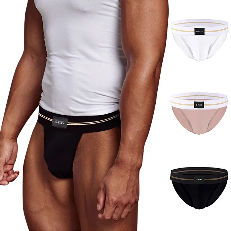 Slip da uomo senza cuciture con design all'anca, intimo da uomo, pantaloni corti da ragazzo, super larghi, larghi 5 cm, con fascia elastica indipendente — image 1