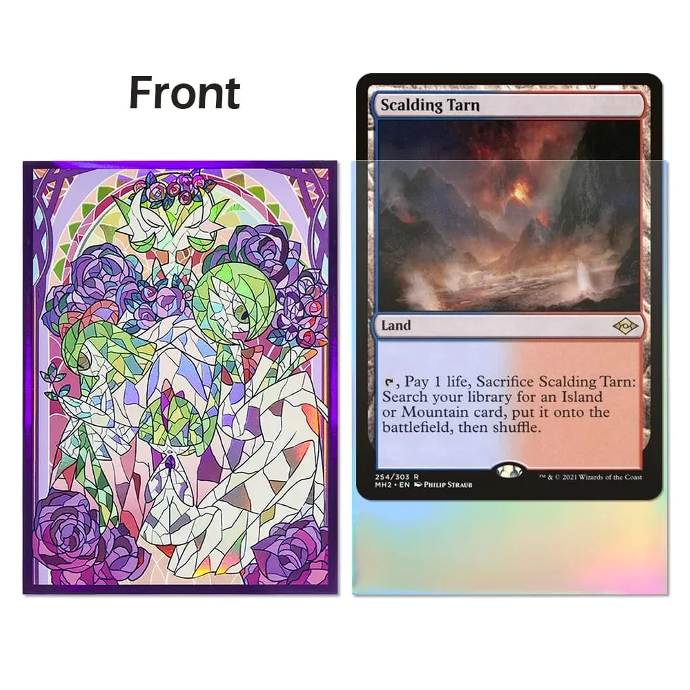 60PCS-120PCS 66×91mm Holographic Anime Card Sleeves for MGT Top Loading Board Game Inner Card Protector Compatible with TCG/PTCG — image 3