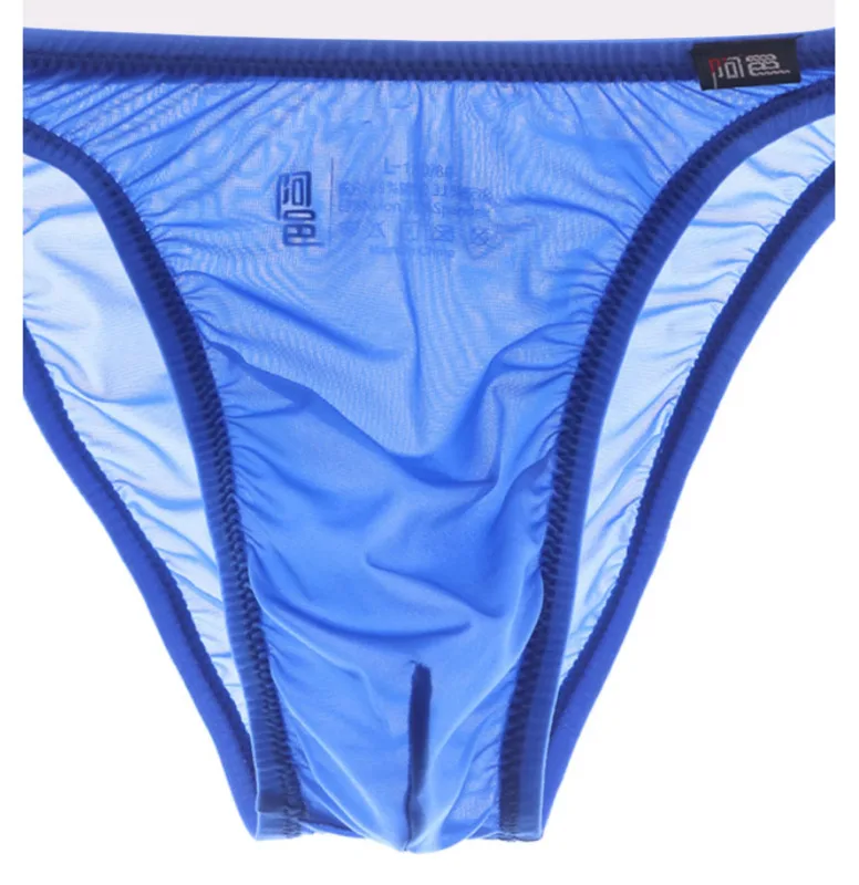Men's Underwear Sexy Low-Waisted Ice Silk Ultra-Thin Silky Japanese Small Triangle Pants One-Piece — image 6