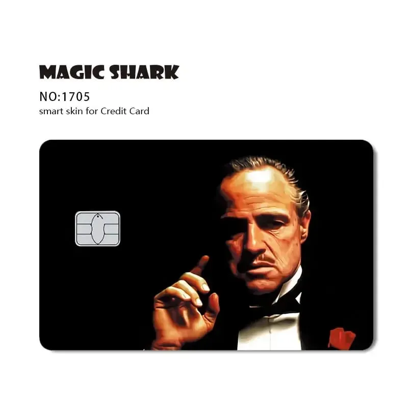 100% New Arrival Conch Money Bow Anime Speend or Save Meme Credit Card Film Debit Card Sticker Skin — image 16