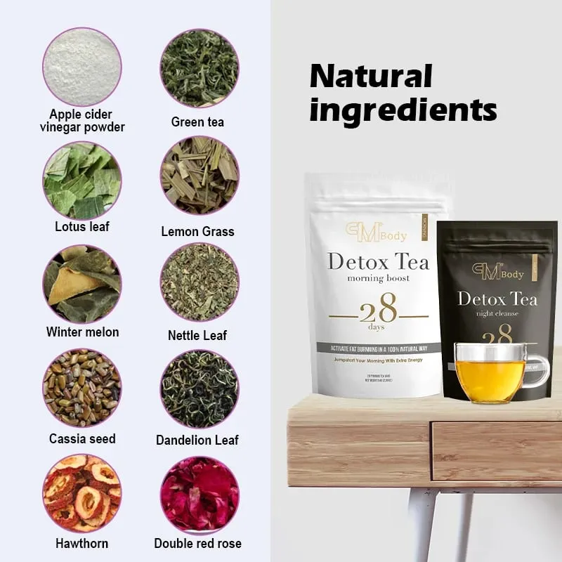 Lukaree 100 % ren naturlig organisk morgen og aften mod oppustethed og forstoppelse mennesker Detox-rens — image 2