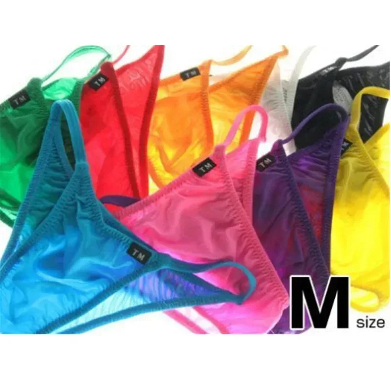 Men Thin Nylon Bikini Brief Low Rise Seamless Silky Elastic Sexy Intimate Lingerie Breathable Solid Color Fashion Male Underwear — image 9