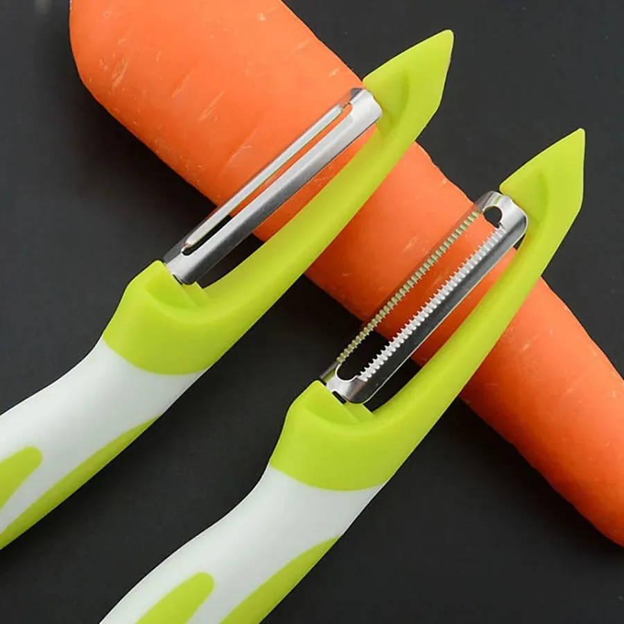 Vegetable and fruit peeler suitable for kitchen fruit vegetable and potato peeler ergonomic non-slip handle and sharp blade. — image 5