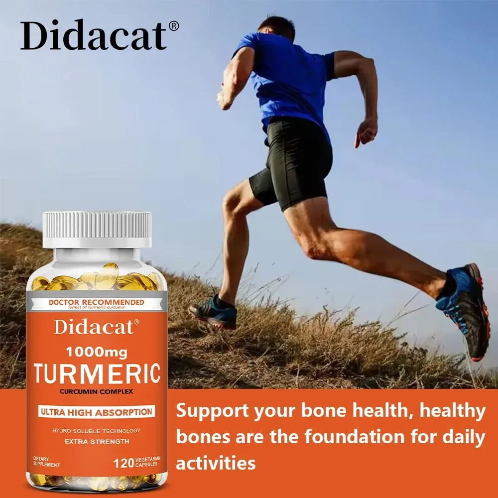 Turmeric Curcumin - 1000 Mg Supports Joint Health Antioxidant Supports Immune Heart Digestive Health - 120 Capsules — image 5