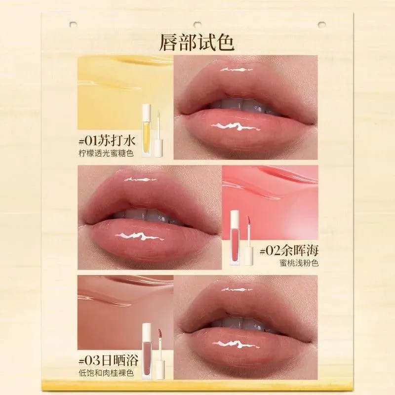 Summer Makeup Gift Set Lipstick Lip Glaze & Eyeshadow Palette Full Face Cosmetic Kit for Valentine‘s Day Gift Maquillage — image 6