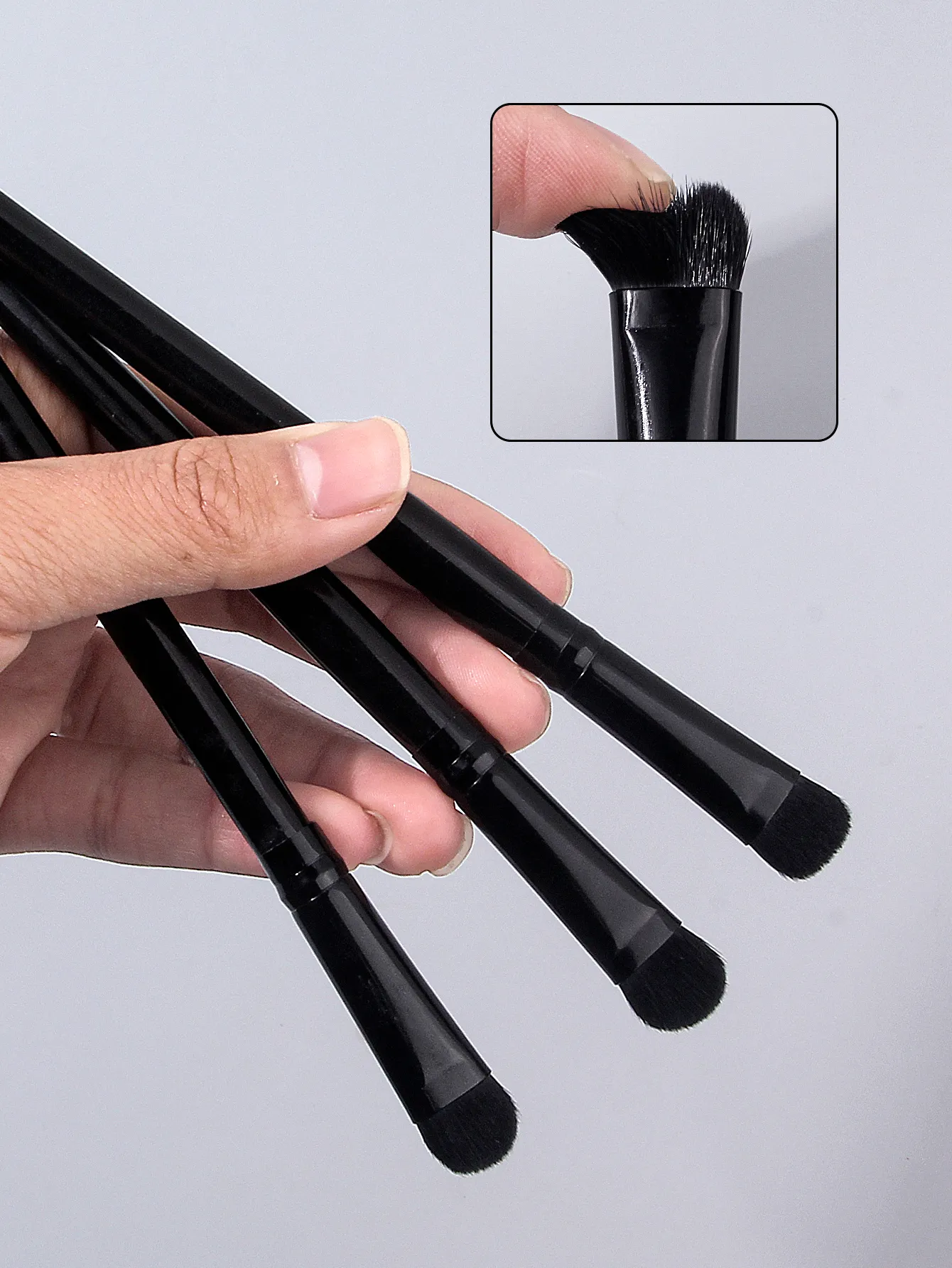 3PC Pro Eye Brush Set - Soft Blending & Packing Eye Shadow Brushes Skin-Friendly Daily Makeup Kit for Beginners — image 4
