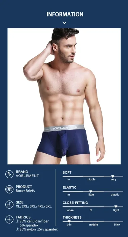 Bullet separate underwear Men's ventilated summer dry underpants Ice silk bag ice healthy boxers — image 7