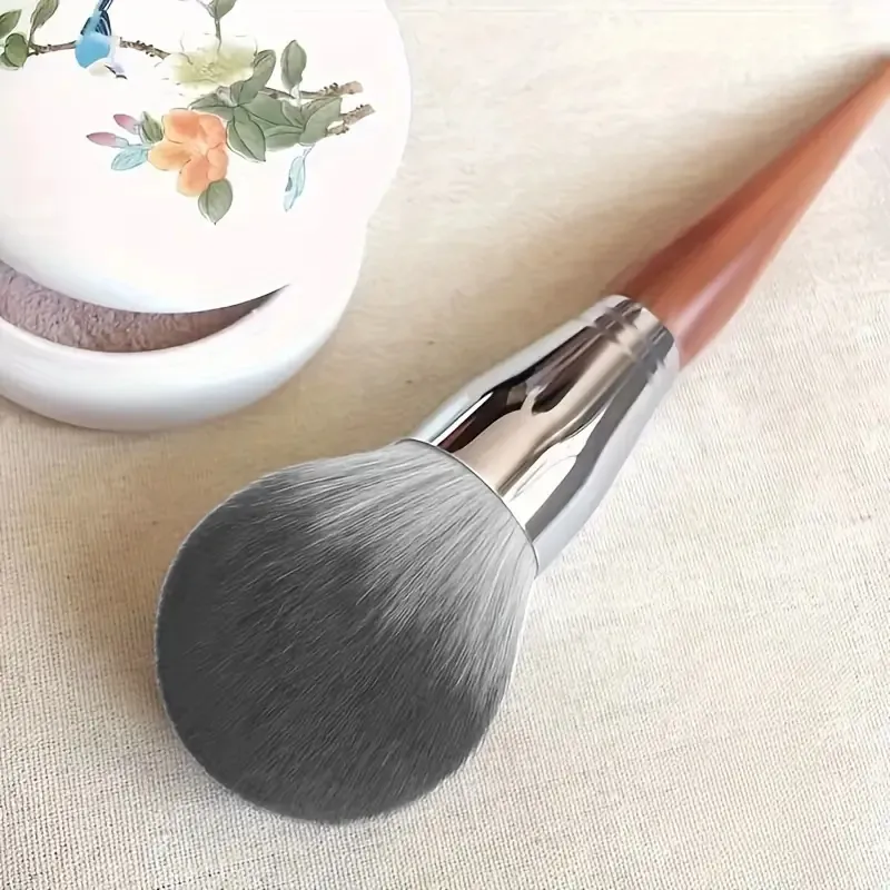 Loose Powder Brush Large Soft Nylon Bristles Round Powder Brushes Foundation Blush Brush Blush & Contour Makeup Cosmetic Brushes — image 3
