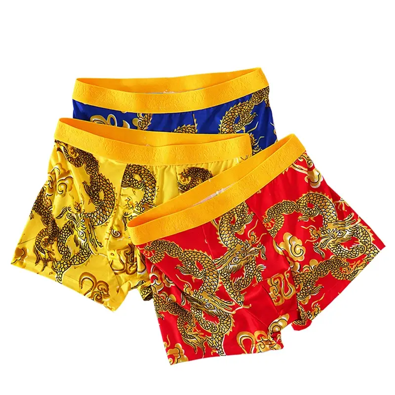 4pcs/set Men Underwear 3D Pattern Sexy Underpants U-shaped Convex Pouch Fashion Boys' Panties New Style Boxershorts Men — image 8