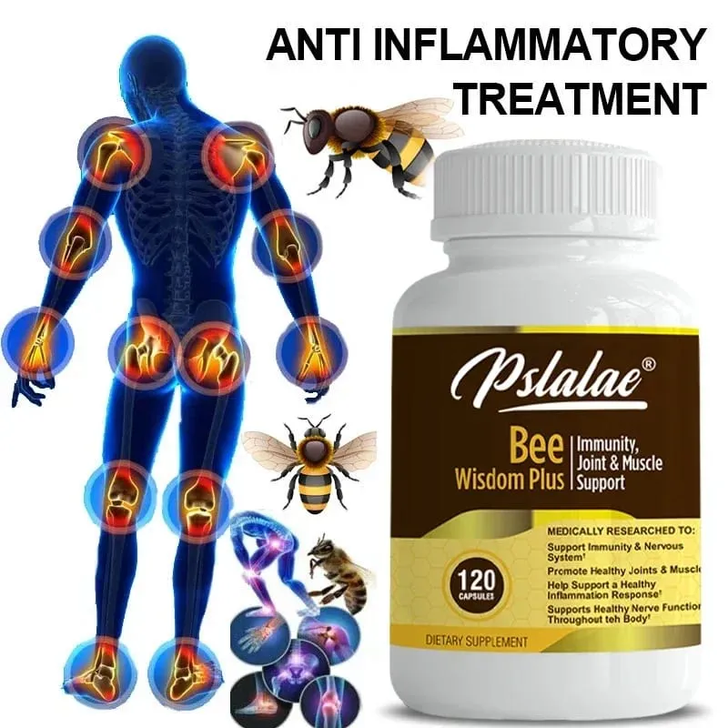 Premium Bee Venom Extract Anti-Inflammatory Extract Joint at Bone Supplement 120 Capsules — image 4