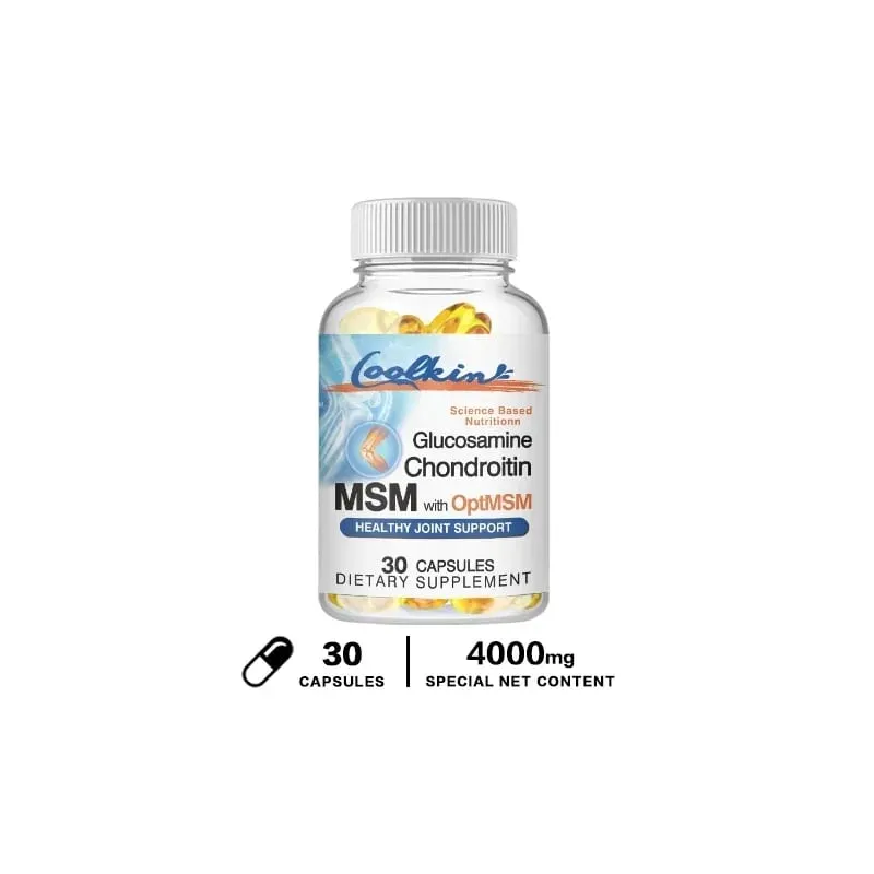 Glucosamine Chondroitin MSM and OptiMSM - Promotes Skin Nail and Joint Health