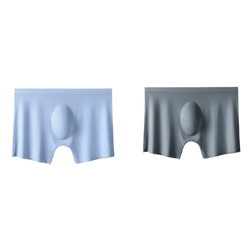 2Pc Men's Panties Ice Silk Underwear Men Underpants Boxers Seamless Man Ultra-thin Cool Breathable Boxer Shorts Male Boxershorts