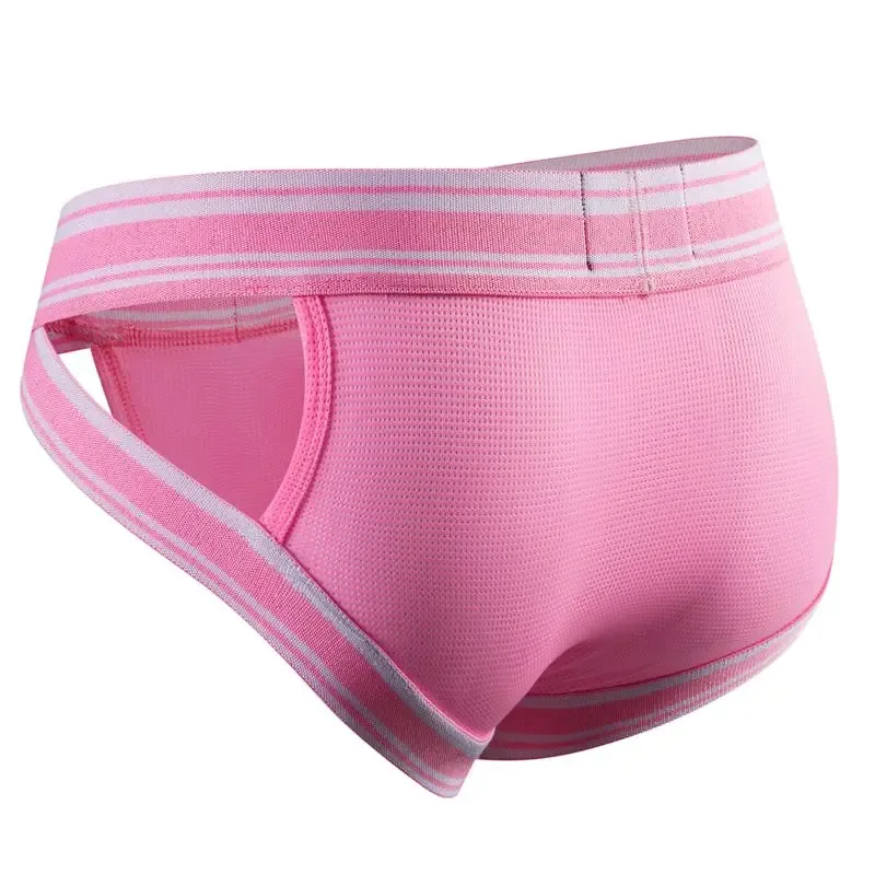 Jockmail Sexy Underwear Men Briefs Male Panties Pouch String Bikini Hombre Slips Cuecas Lingerie Erotic Underpants Summer Mesh — image 2