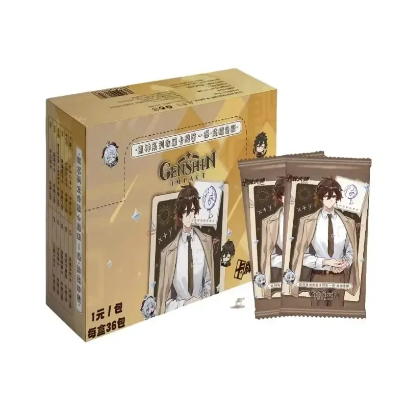 Game Genshin impact Card Anime TCG Collection Pack Booster Box Rare SSR Anime Collectible Card Family Table Game Card Toy — image 14