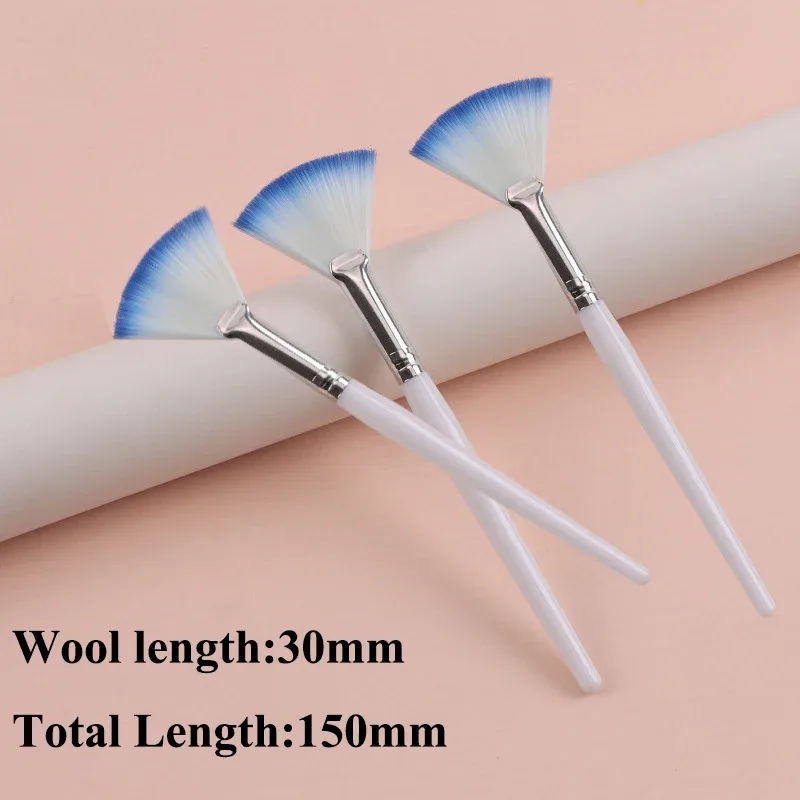 Practical Facial Brushes Fan Makeup Brushes Portable Mask Brush Cosmetic Tools for Women Flexible Facial Soft Mask Applicator — image 14