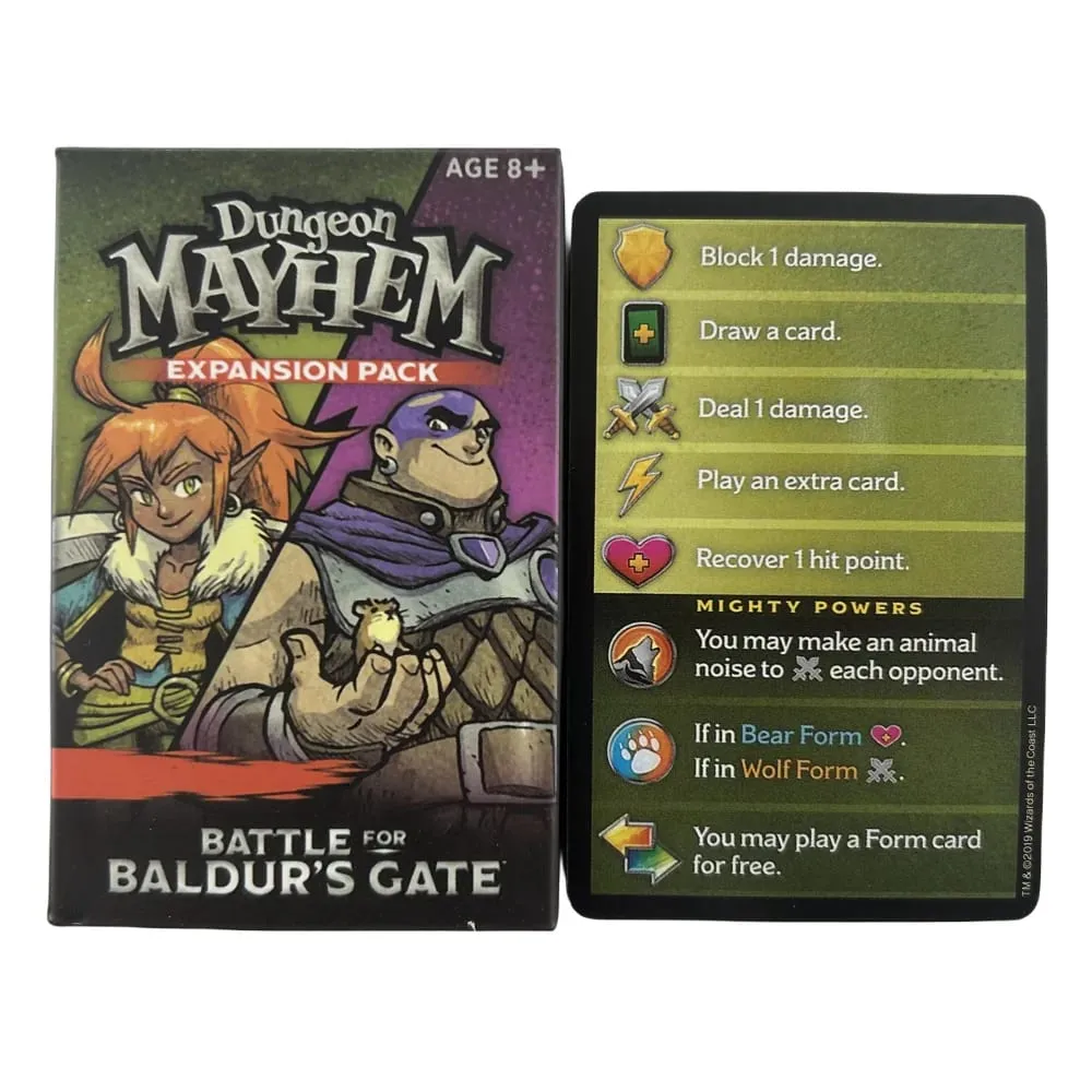 1pc Dungeon Mayhem EXPANSION PACK Family Fun Board Game Playing Cards Family Party Board Deck For — image 6