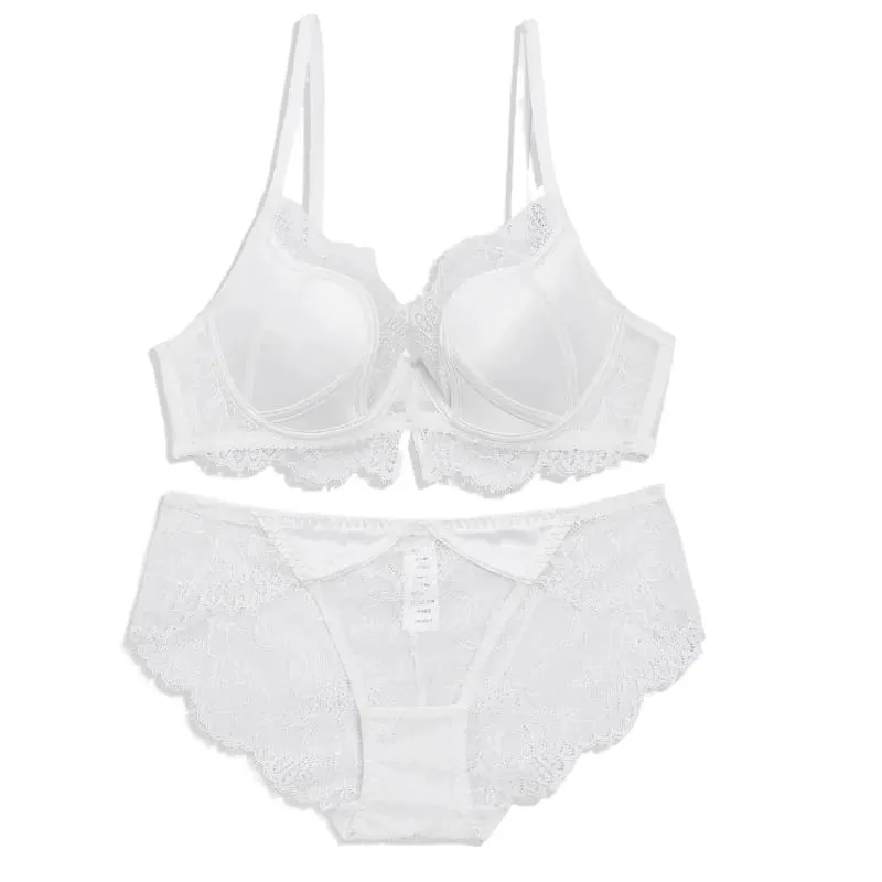 European Luxury Satin Bra Set - Corset Style Underwire Lingerie with Side Support & Lift Anti-Sagging Sexy Womens Undergarments — image 9