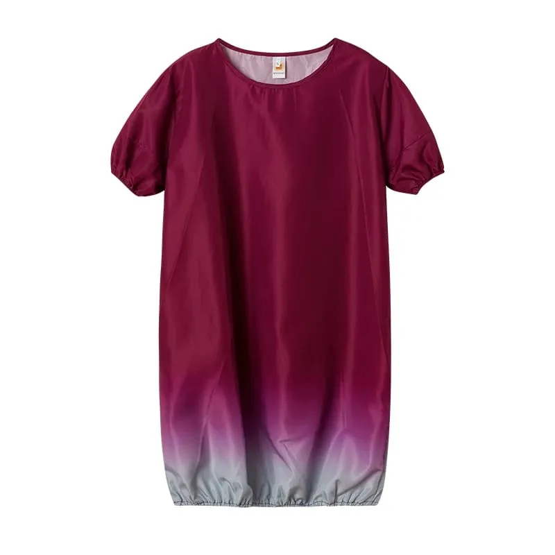 2024 European and American Cross-border New Product Oversized Women's Clothing New Casual Gradient Dress