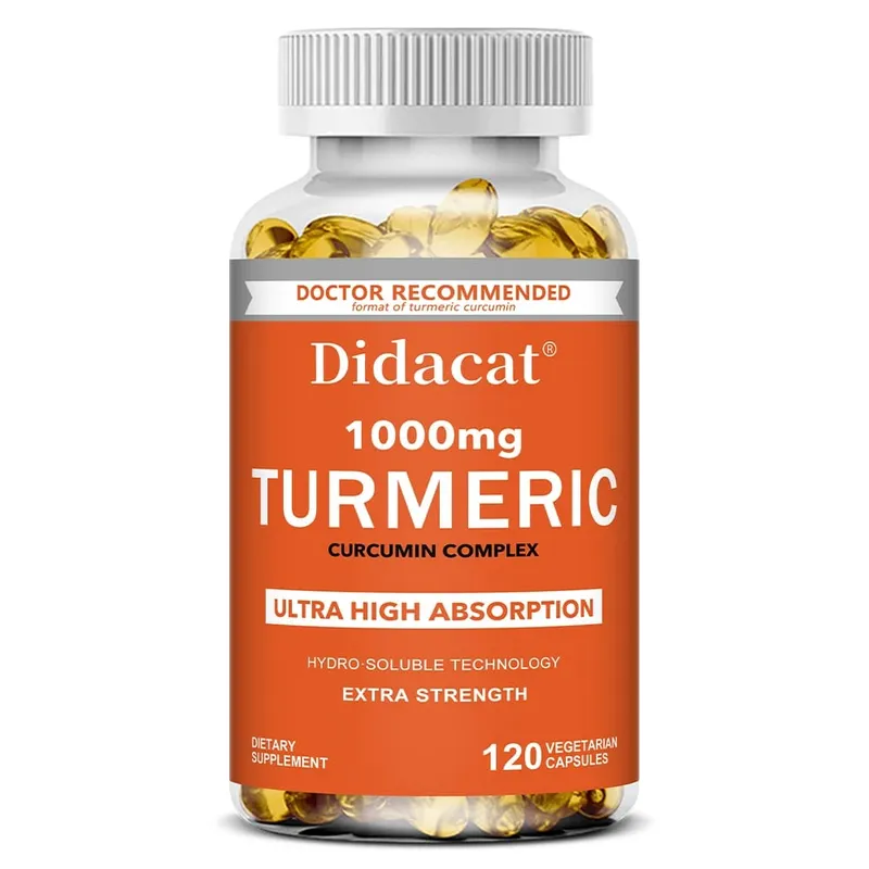 Turmeric Curcumin - 1000 Mg Supports Joint Health Antioxidant Supports Immune Heart Digestive Health - 120 Capsules