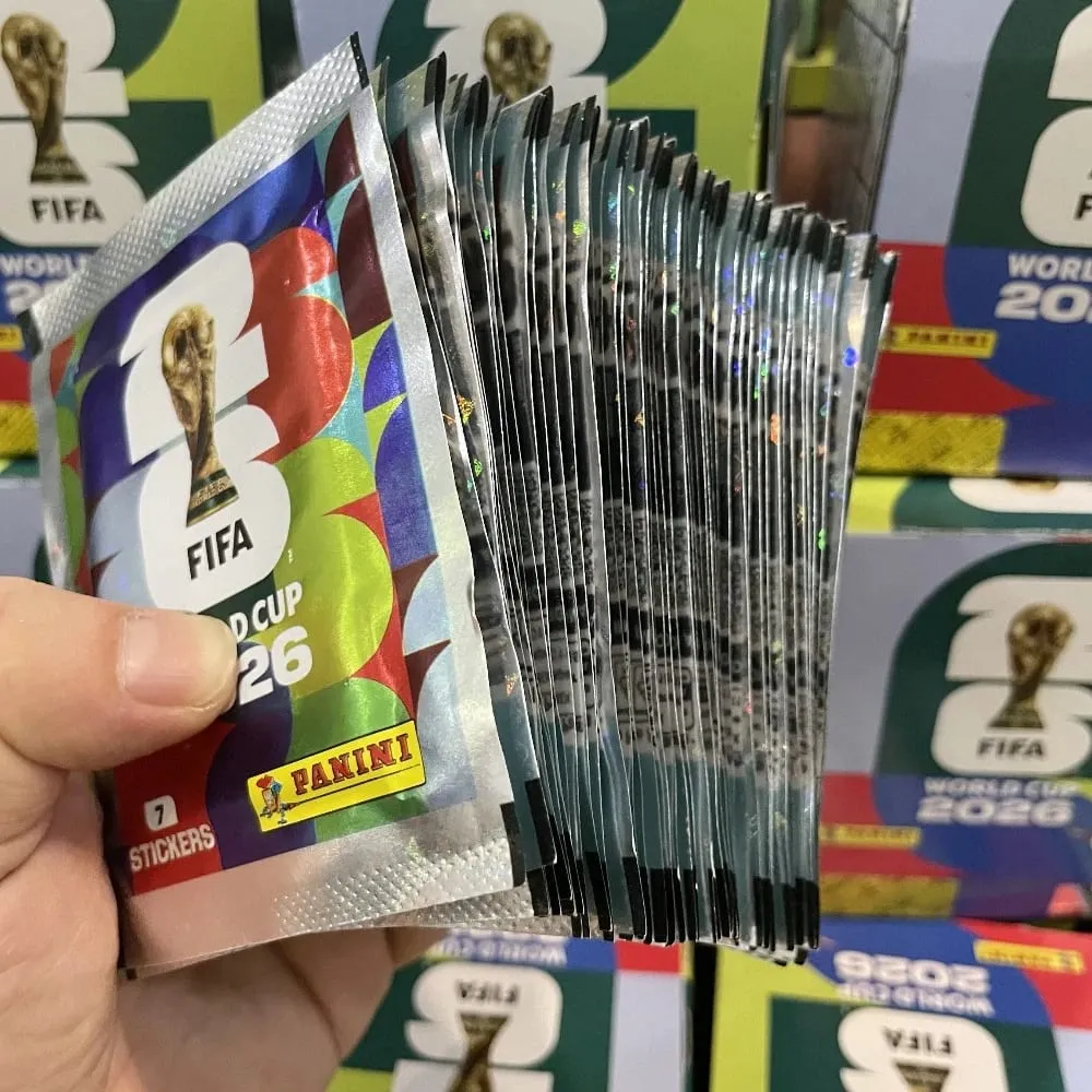 2026 FIFA World Cup Panini Samlerklistermærkesæt med matchende album 50 pakker 7 klistermærker hver i alt 350 til sportsfans — image 5