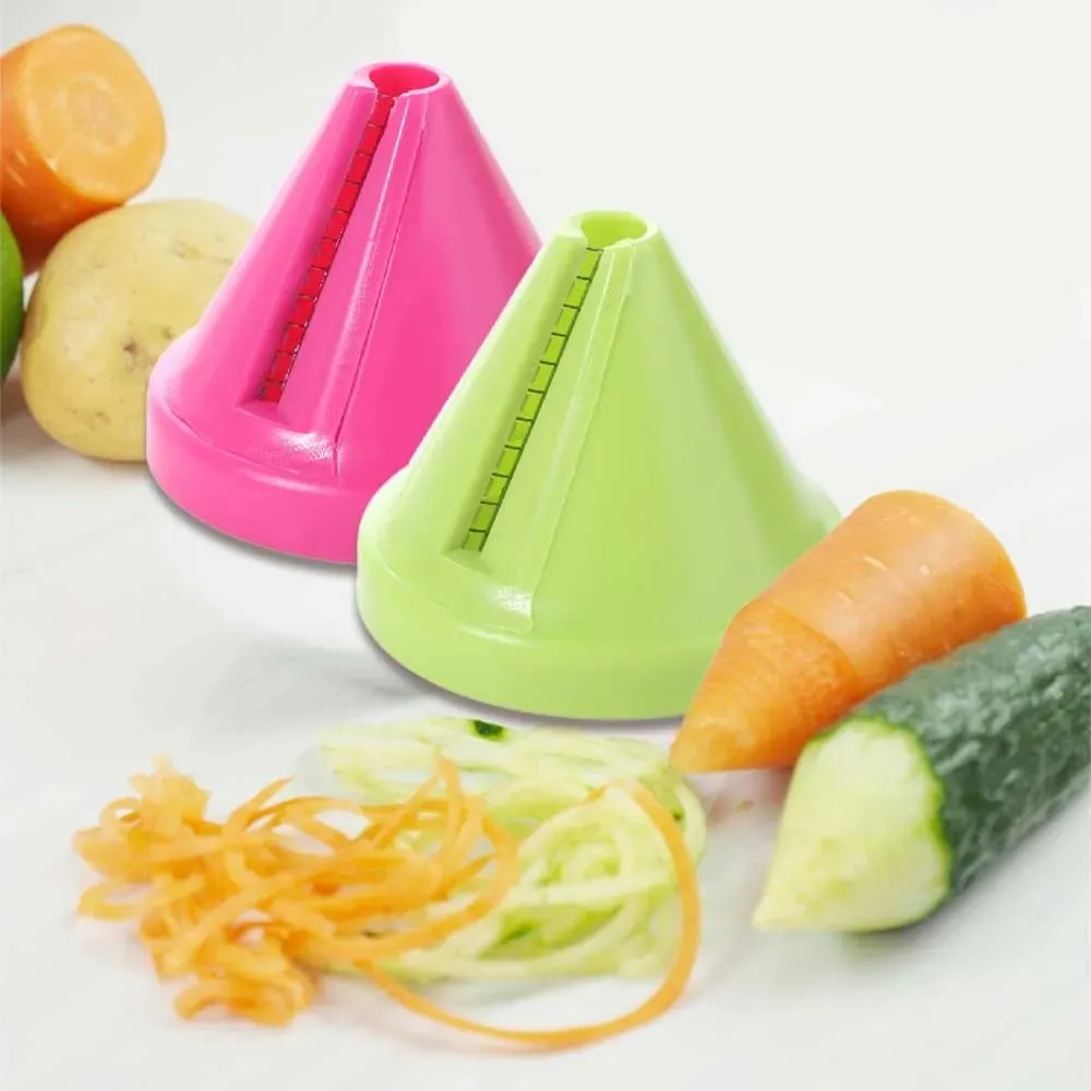 Kitchen Accessories Conical Spiral Shredder Rust-proof Anticorrosive Rotary Shredder Plastic Vegetable Slicer Potato — image 4