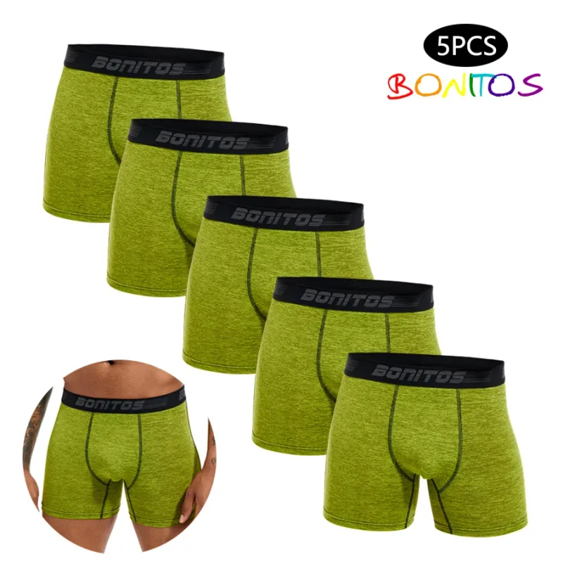 5pcs Boxers Men's Panties Breathable Boxer Shorts Men Underwear Polyester Underpants for Man High Quality Male Trunks — image 12