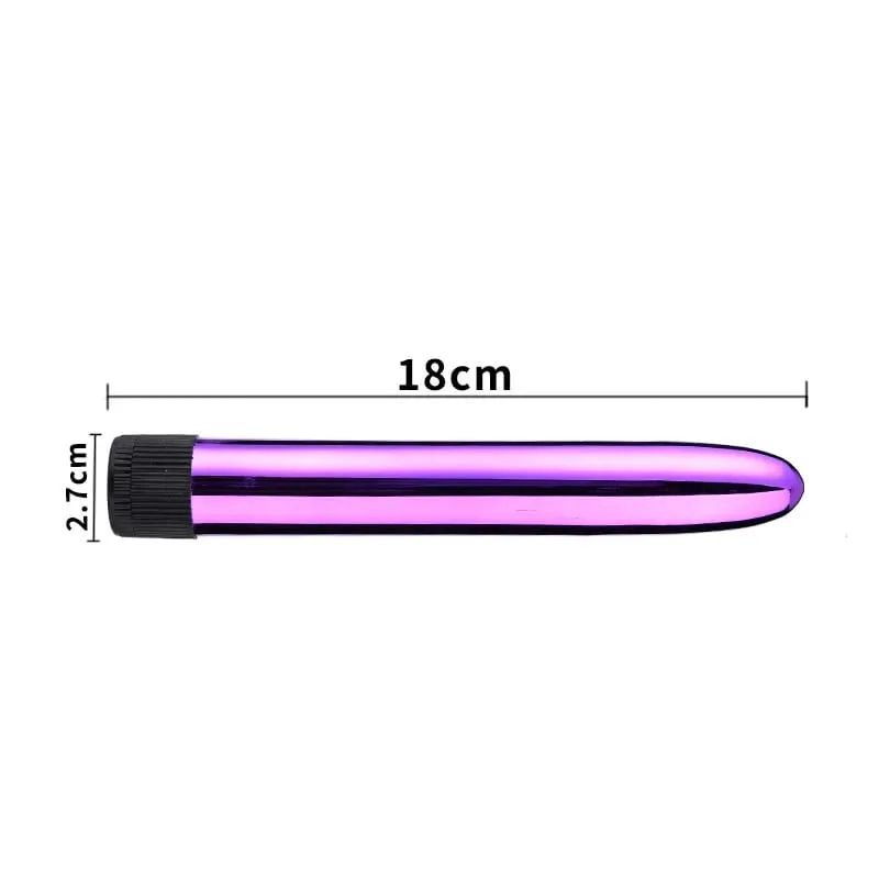 6-Color Metal Body Vibrator AA Battery Powered 18cm Relaxation Massage Bullet Seducer clitoral stimulation Sex toys for Women — image 10