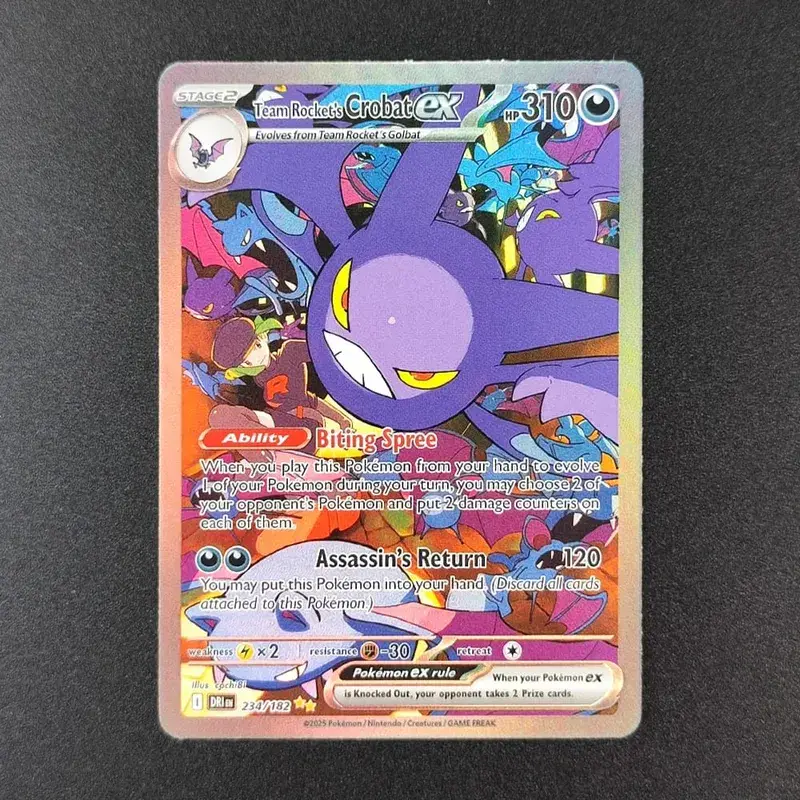 Cartão tcg Inglês SV10 SV09 Destined Rivals Mewtwo da Equipe Rocket Garchomp de Cynthia Ethan Ho-Oh Jogo de Cartas Colecionáveis