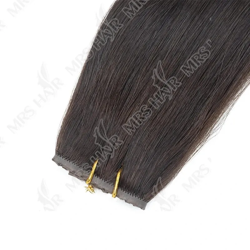 XO Twin Tabs Butterfly Hair Weft Extensions Lidské vlasy Dvojitá injekce PU Weft Hole Ploché Twin Tabs Skutečné přírodní mikrolinkové vlasy