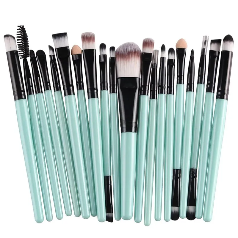 20 PCS Makeup Brush Set Eye Shadow Brush Set Foundation Brush Beauty Tools Soft Man-made Fibers Full Set Makeup Brush — image 19