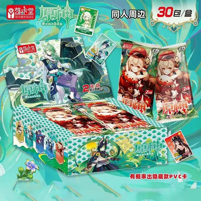 Game Genshin impact Card Anime TCG Collection Pack Booster Box Rare SSR Anime Collectible Card Family Table Game Card Toy — image 4