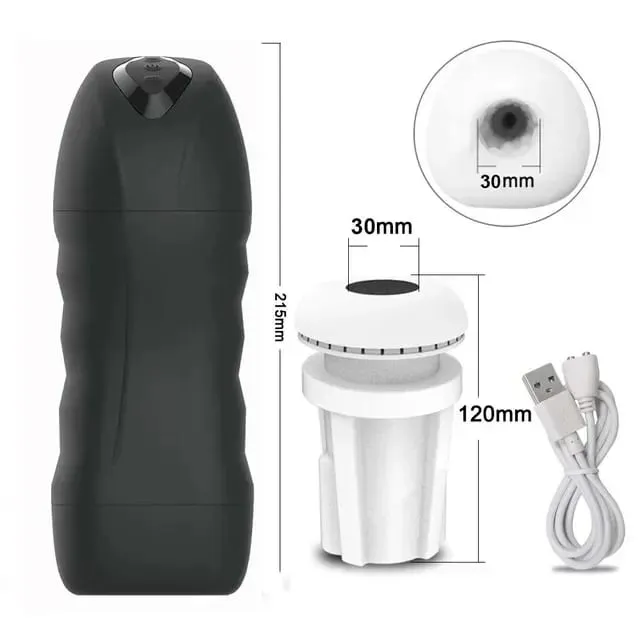 Masturbador masculino automático, potente máquina de succión de mamada con vibración, taza de masturbación de silicona, suministros para adultos, juguete sexual para hombres