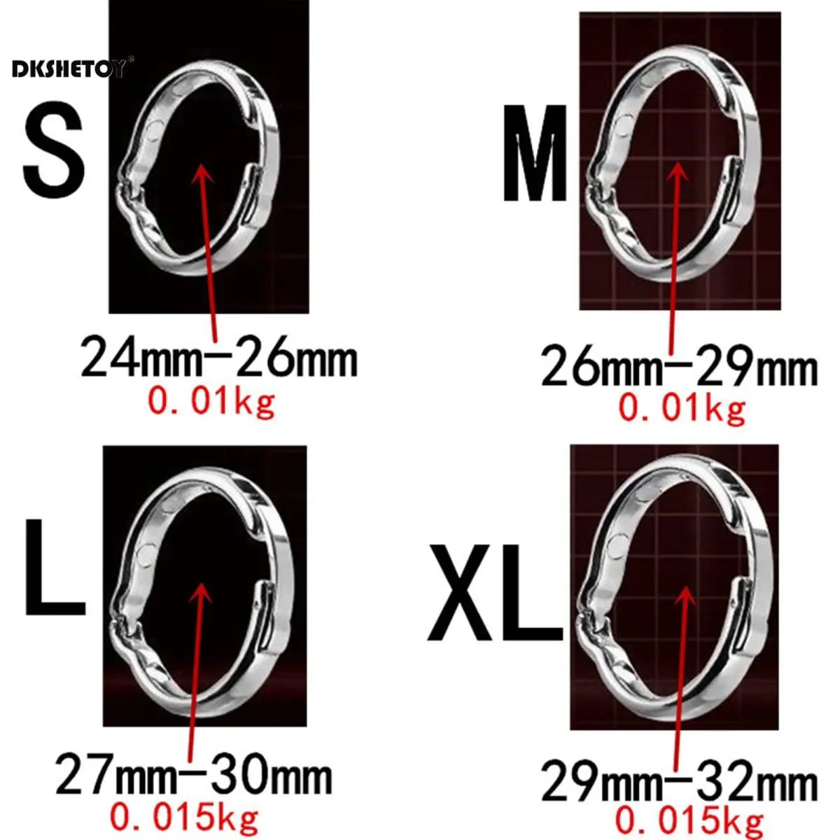 Metal Dick Cock Ring For Men Delay Ejaculation Adjustable Various Sizes Stainless Steel Penis Bondage Erection Adults Sex Toys