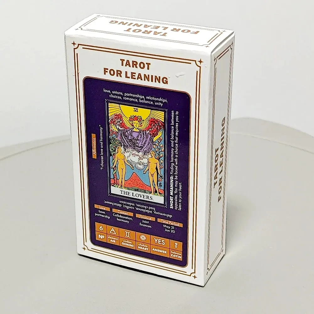 Tarot for Learning - Tarot Cards with Meanings on Them - Beginner Tarot Deck 10.3*6cm 78 Pcs Cards — image 3
