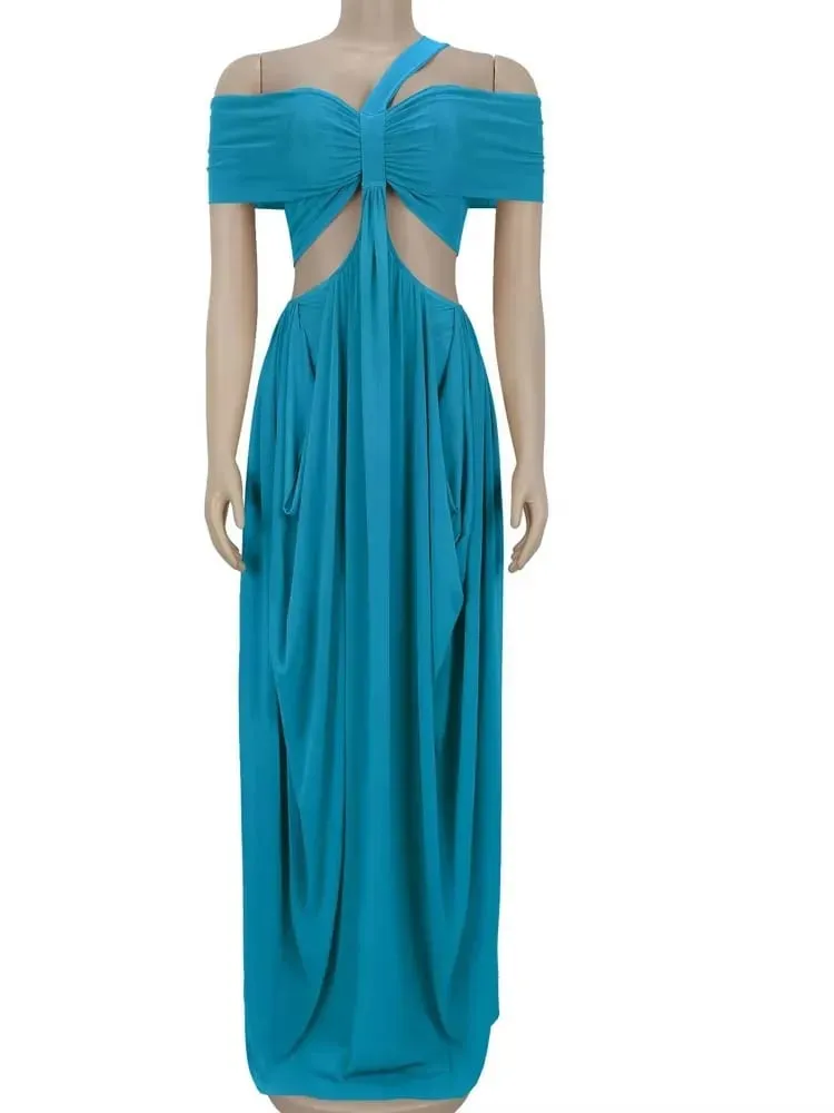 Beyprern Chic Women's Cut Out Layered Irregular Party Dresses Special Occasion Outfits Loose Ruched Night Out Vestidos Clubwear — image 4