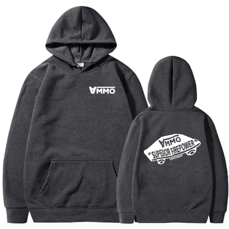 Sweat-shirt à capuche imprimé Double face pour hommes et femmes, vêtement à la mode, surdimensionné, à manches longues, frères d'armes — image 8