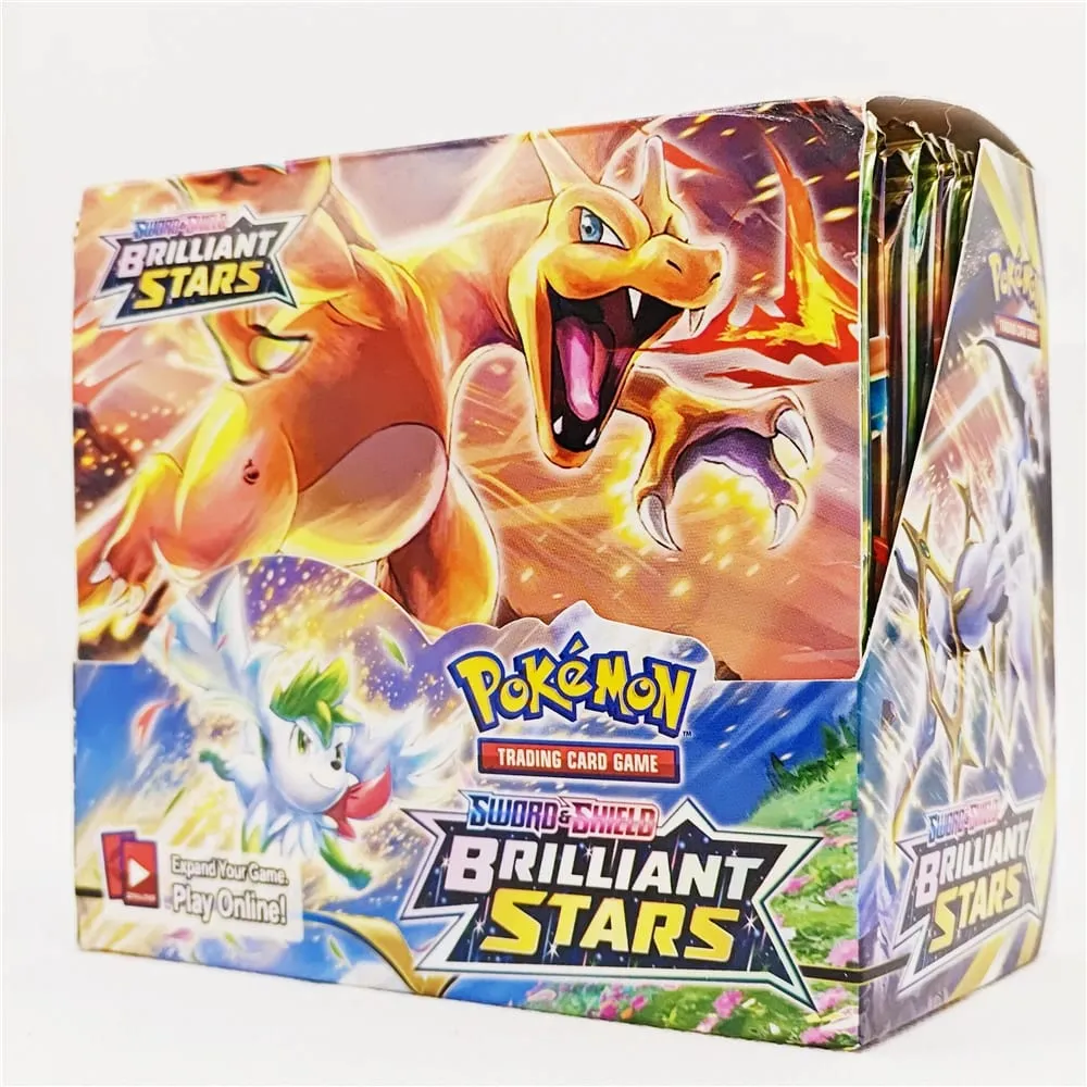 360Pcs English Version Pokemon TCG Sword And Shield Brilliant Stars Booster Box Trading Card Game Toys — image 1