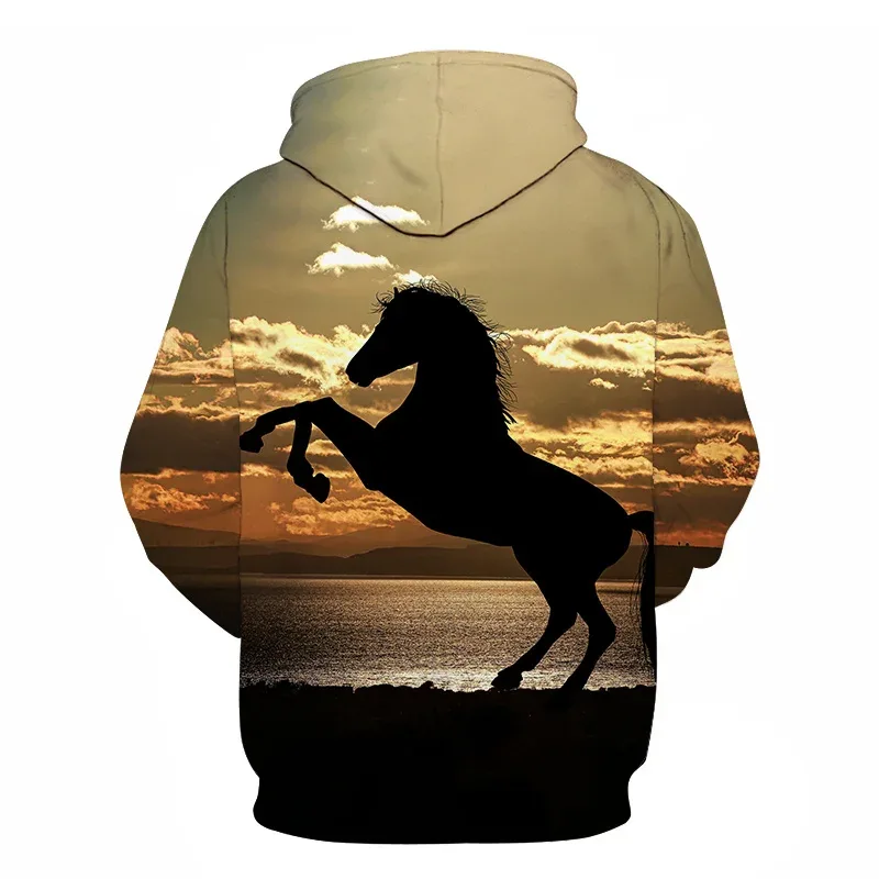 Horse Win Instant Success 3D Print Hoodies Interesting implication Animal Design Men Women Streetwear Pullover Casual Sweatshirt — image 16