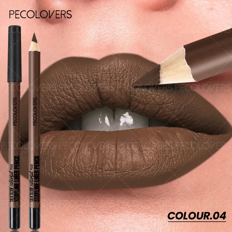 Matte Lipliner Second Back Lip Contour Plump and Charming Lips Non Drying Waterproof Lip Cosmetics Suitable for Beginners