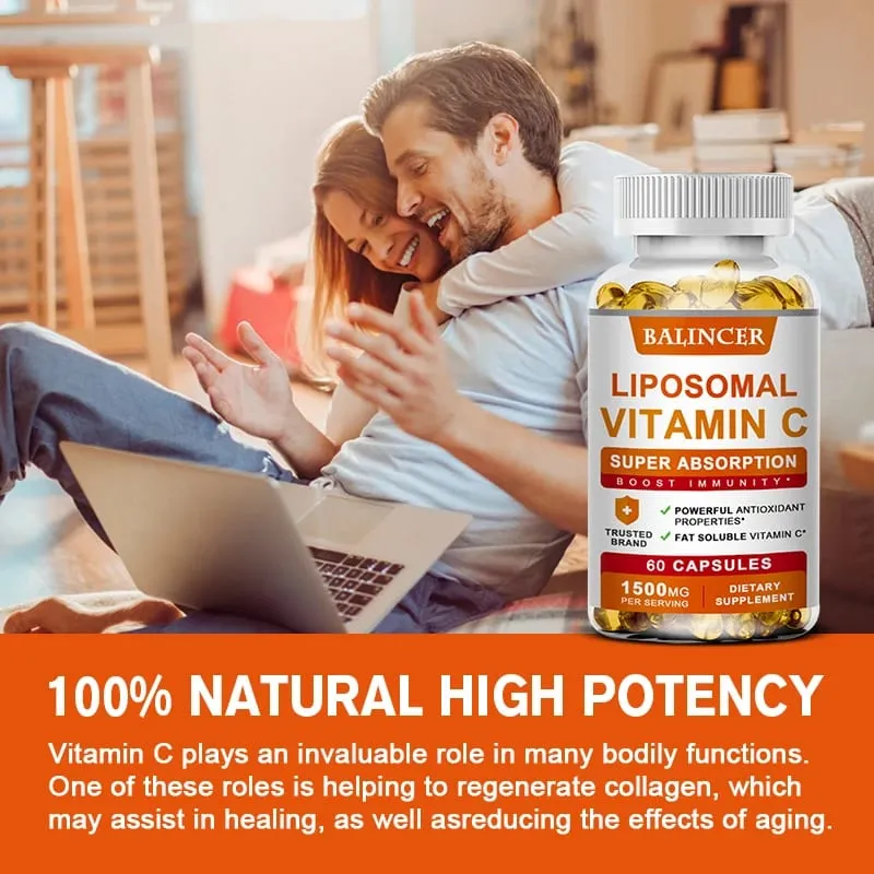 Supplément liposomal de vitamine C – Vitamine C liposomale facilement absorbée, antioxydant, soutient le système immunitaire, favorise la santé de la peau. — image 5