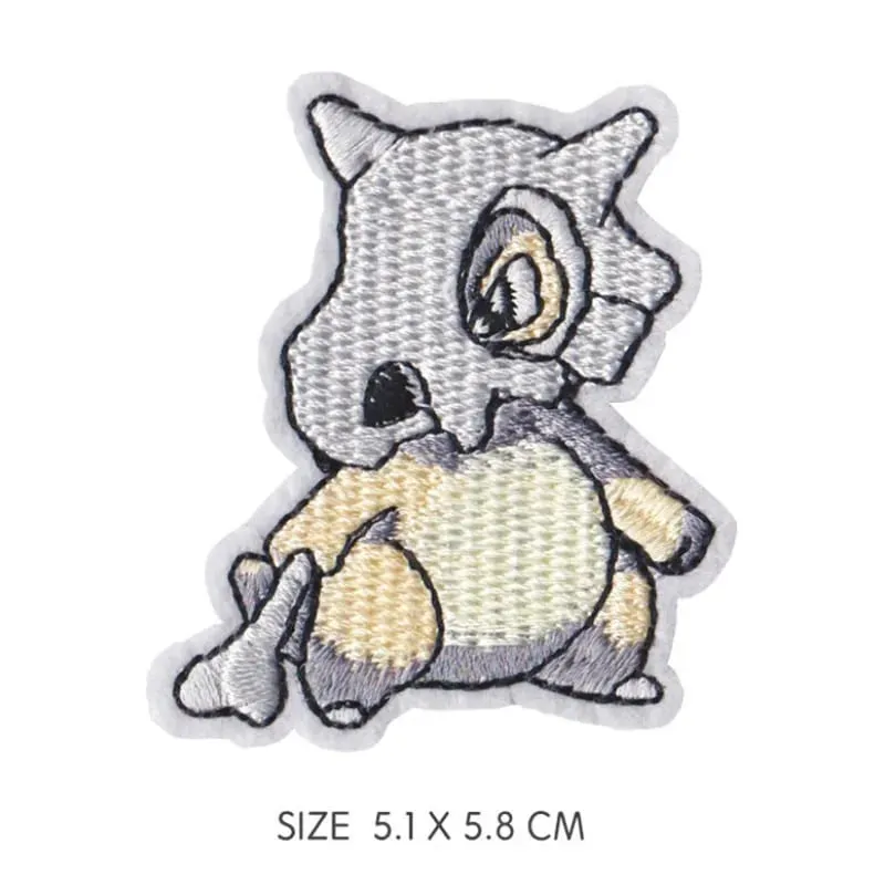 HOT 40 Style Snorlax Iron On Patch Embroidered Clothes Patches Cartoon for Clothing Kid Umbreon Cloth Stickers Garment Appliqués — image 27